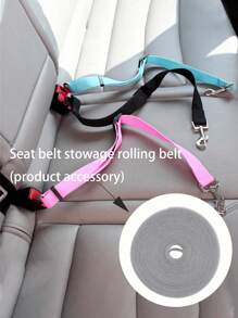 Pet Car Seat Belt Traction Clip Safety Bar Traction Retractable Leash Cat Dog Seat Belt Dog Collar Dog Accessories Car Seat Belt Nylon Seat Heavy Duty Durable Dog Car Seat Belt - Ensure Your Dog Or Cat Is Safe And Secure While Driving,Dog Seatbelt,Dog Car Seat