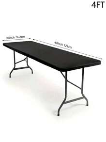 1 件矩形野餐桌布，弹性法兰绒背衬乙烯基桌布防水弹性可擦拭桌布适用于室内、室外、野餐和露营