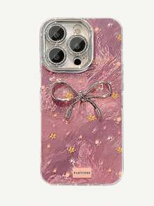 Ốp lưng điện thoại kim loại họa tiết bướm 3D màu hồng thanh lịch tương thích với iPhone 16 Pro Max, iPhone 15 Pro mới, iPhone 14 Plus, 13, 11, ốp lưng bảo vệ toàn khung và ống kính cho nữ 12/11, chống nước, chống sốc, chống rơi, chống trầy xước - Hồng - Xem 6