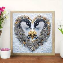 1pc Adult Beginner Diamond Painting Kit, DIY 5D Special Shaped Crystal Diamond Partial Diamond Encrusted Painting Mosaic Handmade Craft, Inspiring Your Creativity & Passion, Frameless Wall Decor Art