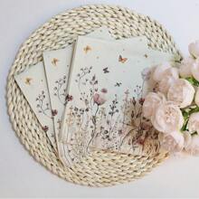 20 件/40 件/60 件/套，春花鸡尾酒餐巾一次性花卉纸巾向日葵野花蜜蜂饮料餐巾适用于春夏茶会装饰 - 彩色 - 查看 15