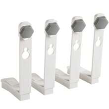 4Pcs Soporte de Sábanas Clip para el hogar, funda de sofá, funda de colchón, funda de edredón, sujetadores antideslizantes, soporte fijo, pequeños accesorios para el hogar - 4 piezas cortas grises - Ver 6