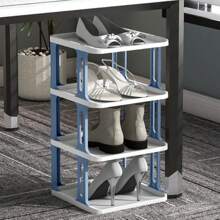 1pc Convenient Storage Shoe Rack Pp Material Multi-Layer Folding Shoe Rack