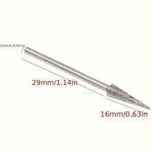 6pcs 1-4mm Rhinestone Grinding Head Needle Bits Burrs Engraving Carving Tool 2.35mm - As Shown - View 4