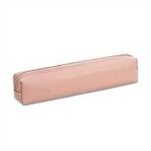 1 pièce Sac de maquillage  chic - Étui à crayons mini élégant en noir, marron, beige et rose avec fermeture éclair. Parfait pour les pinceaux à sourcils et les produits de beauté essentiels. Étui à crayons portable, accessoire de mode élégant avec fermeture éclair métallique. Idées cadeaux : organisateur de voyage de maquillage, accessoires avec fermeture éclair