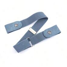 Cinturón elástico de lona simple, de moda y casual, invisible, accesorio para vestidos y chaquetas en otoño, Halloween - Multicolor - Ver 10