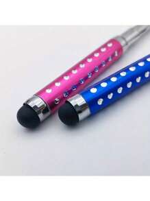 2pcs/5pcs Pack Of Gypsophila Retractable Three-Section Touch Stylus Pen Compatible With Apple Android Mobile Tablet Capacitive Pen Universal Touch Screen Pen Small Gift Handwriting Pen Painting Drawing
