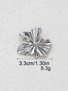 Set de 5 botones metálicos elegantes con textura plisada asimétrica, diseño sofisticado, aptos para abrigos, camisas, prendas de punto, blazers, chaquetas. Botones decorativos versátiles para ropa, bufandas, zapatos, bolsos, manualidades de joyería DIY - Multicolor - Ver 10