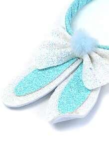 Cartoon Sequin Bunny Ear Headband Cute Bow Bunny Ear Hair Ornament Easter Party