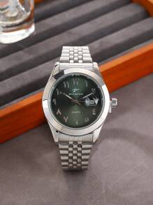 RICECGO RICECGO Watch 1 Steel Band Quartz Calendar Light Luxury Niche Disc Business Men Suitable For Giving Gifts Daily Wear