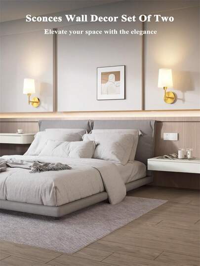 Rechargeable Battery Powered Wand Lamp, Goud Wireless Verlichting 2000 MAh Battery, Dimmable Detachable Bulb Remote Control, 15 s, Bedroom, Living Room, Corridor view 6