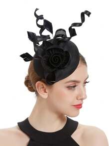 1pc Fascinator Hat Women Folding Accessories Freely Pillbox Hat Kentucky Derby Fascinator Hat Girls Back To School Peacock Feather Fascinator Tea Party Accessories,Hair Accessories,Derby Hat Mini Hats Tiny Hats Mini Top Hat Mini Cap, School Stuff, Gifts, Wedding, Classy, Festival Outfits, Rave Accessories - Multicolor - View 7