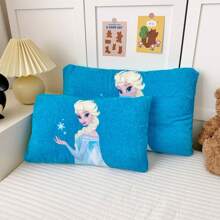 Disney 1 pieza Funda de almohada cómoda con dibujos animados que incluye el cojín interior, Versión A: Terciopelo de leche grueso, Versión B: Diseño de lunares 3D de felpa, suave, amigable con la piel, cómodo, apto para siestas, dormitorio, habitación de invitados, sofá, decoración del hogar, para todas las estaciones