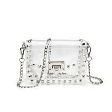22 TOTE Transparent Crossbody Phone Purse Small Clear Purse For Stadium Events Concerts Airports - Bạc - Xem 1