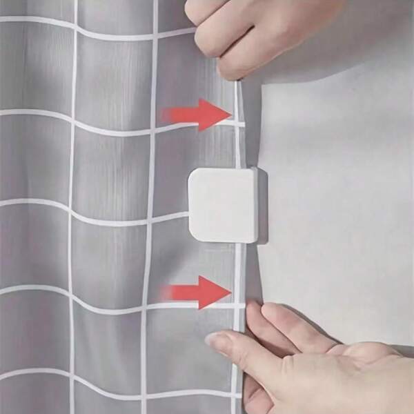 Shower Curtain Clips, Anti-Wind Splash Guard Clips, Shower Splash Curtain Clips, Bathroom Shower Curtain Fixing Tools, Bathroom Accessories Home Bathroom Decor Summer Back To School