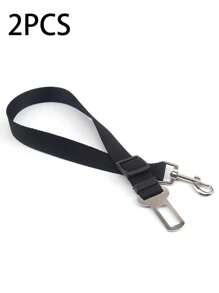 Pet Car Seat Belt Traction Clip Safety Bar Traction Retractable Leash Cat Dog Seat Belt Dog Collar Dog Accessories Car Seat Belt Nylon Seat Heavy Duty Durable Dog Car Seat Belt - Ensure Your Dog Or Cat Is Safe And Secure While Driving,Dog Seatbelt,Dog Car Seat