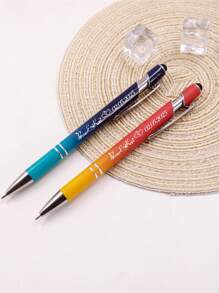 1-224Pcs Personalized Name Date Gradient Pens Ballpoint, Back To School Supplies For Kids,Customized Engraving Pen, Personalized Pens, Customizable Nice Writing Pens, Ball Point Pens, Customized Stylus Pens For Touch Screens ,Travel Organizer - Style a - View 6