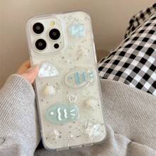 Étui de téléphone compatible avec 16/15 Promax, étui de téléphone transparent anti-chute compatible avec le nouvel 16 Pro, 13/12. Colle anti-chute