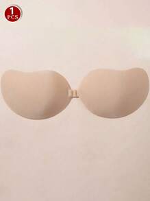 1pc Seamless Backless Sticky Bra For Small Bust, Cleavage Push Up Invisible Bra For Wedding Dress