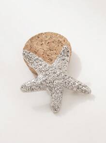 1 件金属蝴蝶发夹、海星发夹、几何复古金属发饰、学校用品