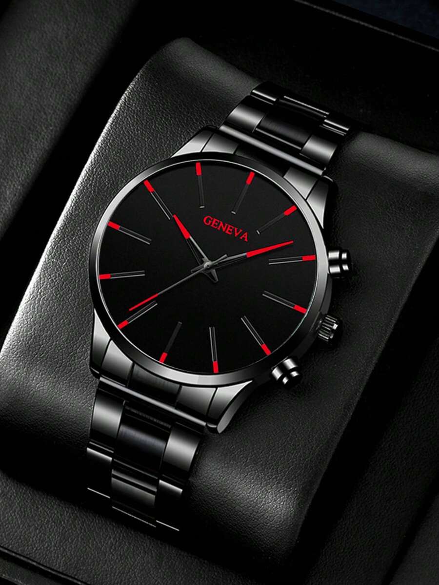 Fashion Watch Stainless Steel Luxury Quartz Wrist Watch Men Business Watches For Man Clock