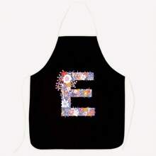 Flower Letter Series Printed Cute Party Party Wedding Polyester Peach Skin Velvet Printed Apron
