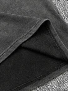 Men's Simple Casual Washed Vintage Round Neck Sleeveless Tank Top - Black - View 8