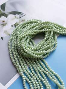 1pc/10pcs Fashion Minimalist Bright Color Glass Crystal 4mm Flat Beads Jewelry DIY Craft Supplies