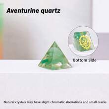 1pc 2cm Natural Crystal Energy Generator Pyramid Reiki Healing Chakra Meditation Tool Room Decor Zodiac - 2cm Epoxy Pyramid - View 15