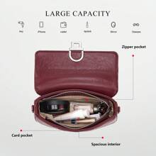 CAITINA CN5011 Quilted Purses PU Leather Clutch Shoulder Bags Small Crossbody Handbags With Chain Strap For Women - Black - View 3