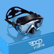 Scuba Diving Mask Tempered Glass Lens Swim Snorkeling Dive Mask Panoramic View(Diving)