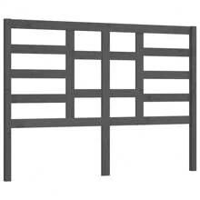 Tête de lit Gris 126x4x104 cm Bois de pin massif