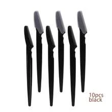 Juego de 5/10/30/40/66 piezas de recortadora facial de acero inoxidable con protectores de seguridad para hombres y mujeres - Kit de depilación multiuso para Body, rostro y zona del bikini - Herramienta de perfilado de precisión para cejas
