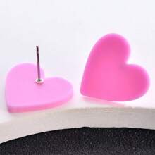 1 Pair Acrylic Premium Frosted Geometric Stud Earrings For Women, Holiday Party Wear Ear Jewelry - Round - View 13