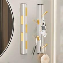 Fashionable Creative Vertical Tree Branch Coat Rack Wall Mounted, Bathroom Invisible Folding Towel & Misc Rack, Multi-Hook Entryway Storage Rack