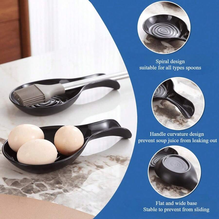 1pc/2pcs Kitchen Spoon Rack -, Plastic Utensil Holder For Stove And Countertop - Fashionable Cooking Accessories - Multicolor - View 1