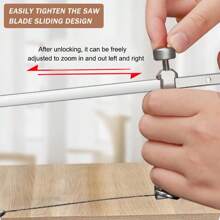 3-In-1 Adjustable Jewelry Making Frame Kit With 12 Imported Saw Blades And Comfortable Wood Handles, Suitable For Precision Cutting And Crafting - Multicolor - View 6