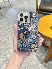 HANCAI BasketballLens Protection Personalized Phone Case, Compatible With IPhone 16/15/14/13/12/11 Plus Pro Max 16 Pro, Suitable As Gift For Girlfriend, Couples, Family, With Precise Cutouts And Full Coverage, Made Of TPU Material Waterproof Shockproof Anti-Fall Scratch Resistant - White - View 8