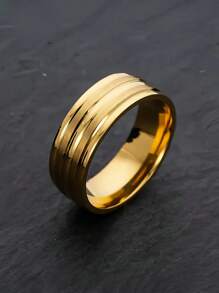 1 Pc Custom 8MM Wide Stainless Steel Multi-Layer Frosted Ring For Men Personalized Jewelry Birthday Party Valentine's Day Jewellery Gift Name Engrave