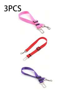 Pet Car Seat Belt Traction Clip Safety Bar Traction Retractable Leash Cat Dog Seat Belt Dog Collar Dog Accessories Car Seat Belt Nylon Seat Heavy Duty Durable Dog Car Seat Belt - Ensure Your Dog Or Cat Is Safe And Secure While Driving,Dog Seatbelt,Dog Car Seat