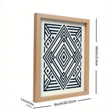 1pc Abstract Rhombus Art Framed Wall Art, 12.5x9.1in, Wall Posters For Living Room, Bedroom, Kitchen, Home Office Decor, Great Gift For Christmas, Easter, Thanksgiving Room Decor Home Decor Wall Decor Bathroom Decor Bedroom Decor Room Decoration Stuff Living Room Decor House Decor Home Decor Living Room Wall Paper Stickers