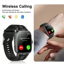 Nieuwe Hot Silicone Band Smart Watch Met 2.01" Full Screen Touch, Bellen/Beantwoorden Telefoongesprek, Stappenteller Calorieënteller, Multi-Sport Modi Afstand Volgen, USB Opladen, Melding Wekker, Compatibel met Iphone & Android Smartphones