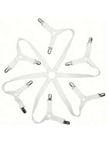 1pc Versatile Adjustable Sheet Fasteners, - With Elastic Band To Hold Sheets Securely In Place, Can Be Used To Secure Tablecloths, Sofa Covers, Etc.
