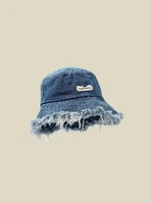 1 Stück Damen Jeansbukett-Hut mit Fransen, geeignet für den täglichen Gebrauch, passt gut zu Outfits