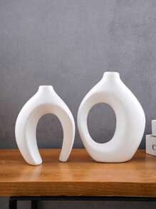 2 piezas Conjunto creativo de pareja para decoración del hogar, Jarrón de combinación de tamaño grande y mediano, Ornamento de mesa interior, Apropiado para decoración interior, Se puede usar en las cuatro estaciones
