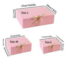 10pcs/5pcs/2pcs - White/Black/Pink/Brown Gift Box With Lid, Gift Box With Ribbon For Bridesmaid Proposal Box, Gift Box For Wedding, Birthday Gift, Shower Party And Other Parties, Valentine's Day Gifts, Valentine Day,Packaging, Birthday, DIY Making, Beauty Storage BOX,Graduation Gift Packaging, Wedding Party Decoration Box