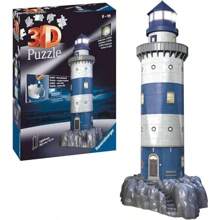 Ravensburger 12577 7 - Rompecabezas 3D, Lighthouse at Night, 216 Piezas