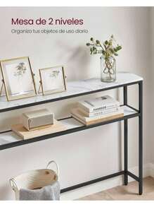 VASAGLE Bench Table - Beyaz - Görünüm 2