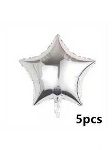 AFYPRTY 10/20pcs 18 Inch Star Aluminum Foil Balloon Helium Balloon Suitable For Birthday Party Balloon Festive Party Room Decoration Supplies Mother's Day Valentine's Day Outdoor Event Planning Decorations, 1pc/5pcs - Multicolor - View 36