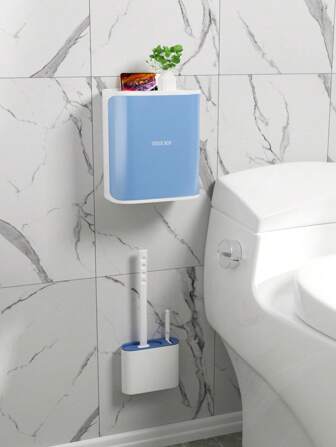 Wall Mounted Bathroom Tissue Paper Dispenser Box, Self-Adhesive Waterproof Multifunctional Paper Towel Holder & Storage For Home Kitchen Bedroom Living Room Dining Room, Home Decoration Accessories, Decorative Box, Women Wedding Gift, Summer Travel Holiday Festival Must-Have